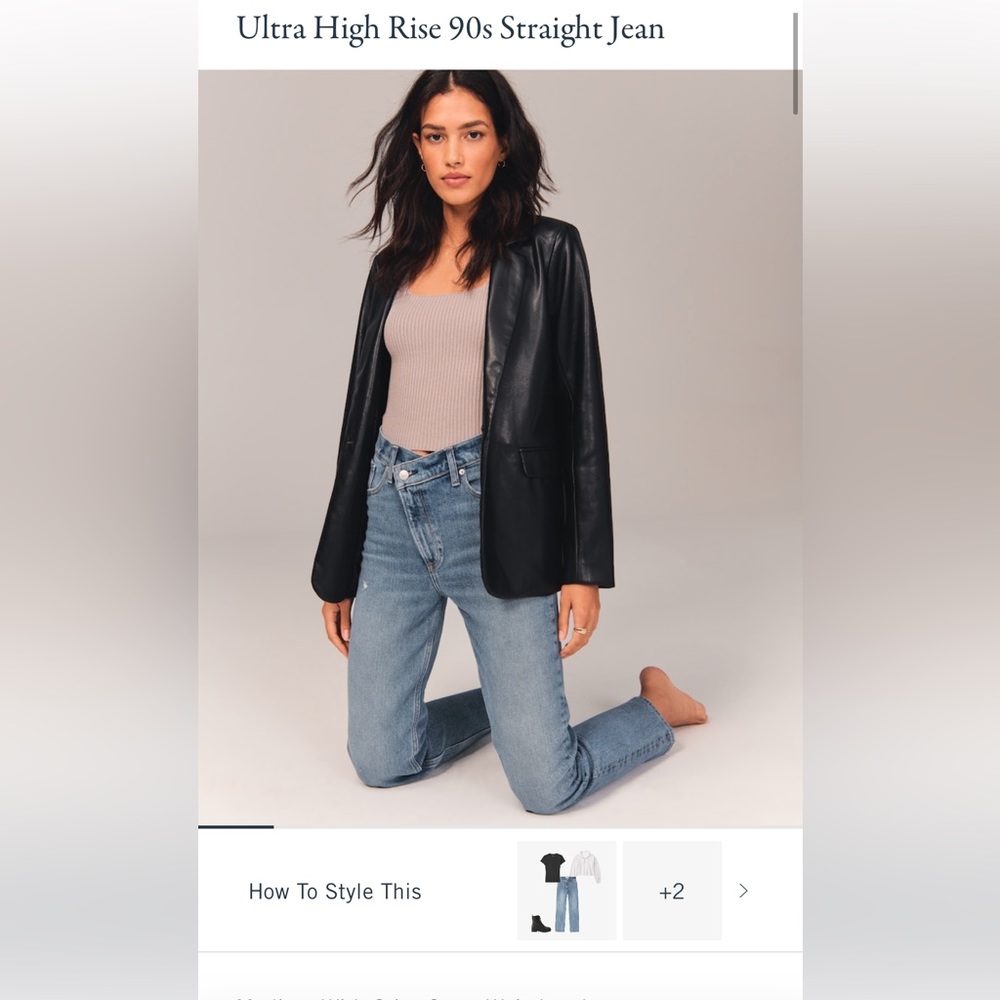 NWT Abercrombie Ultra High Rise Jean